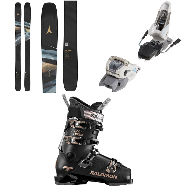 Atomic Maven 94 CTI Skis + Marker Squire 11 Ski Bindings + Salomon S/Pro Alpha 90 W GW Ski Boots - Women's 2026