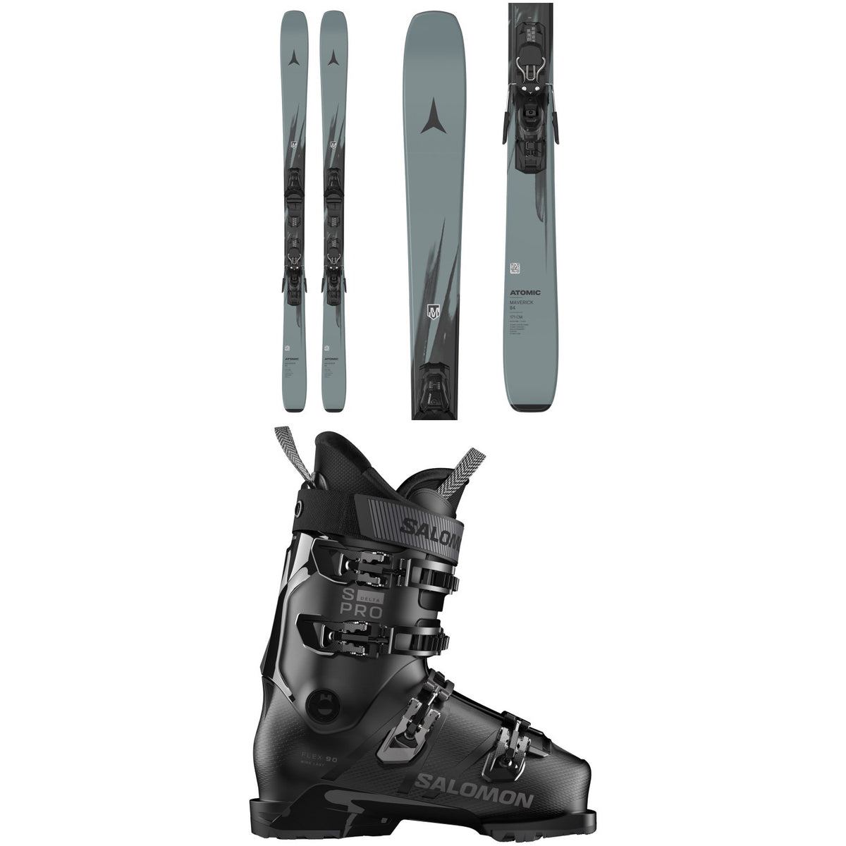 Atomic Maverick 84 + M 10 GW Ski Bindings + Salomon S/Pro Delta 90 Ski Boots 2027