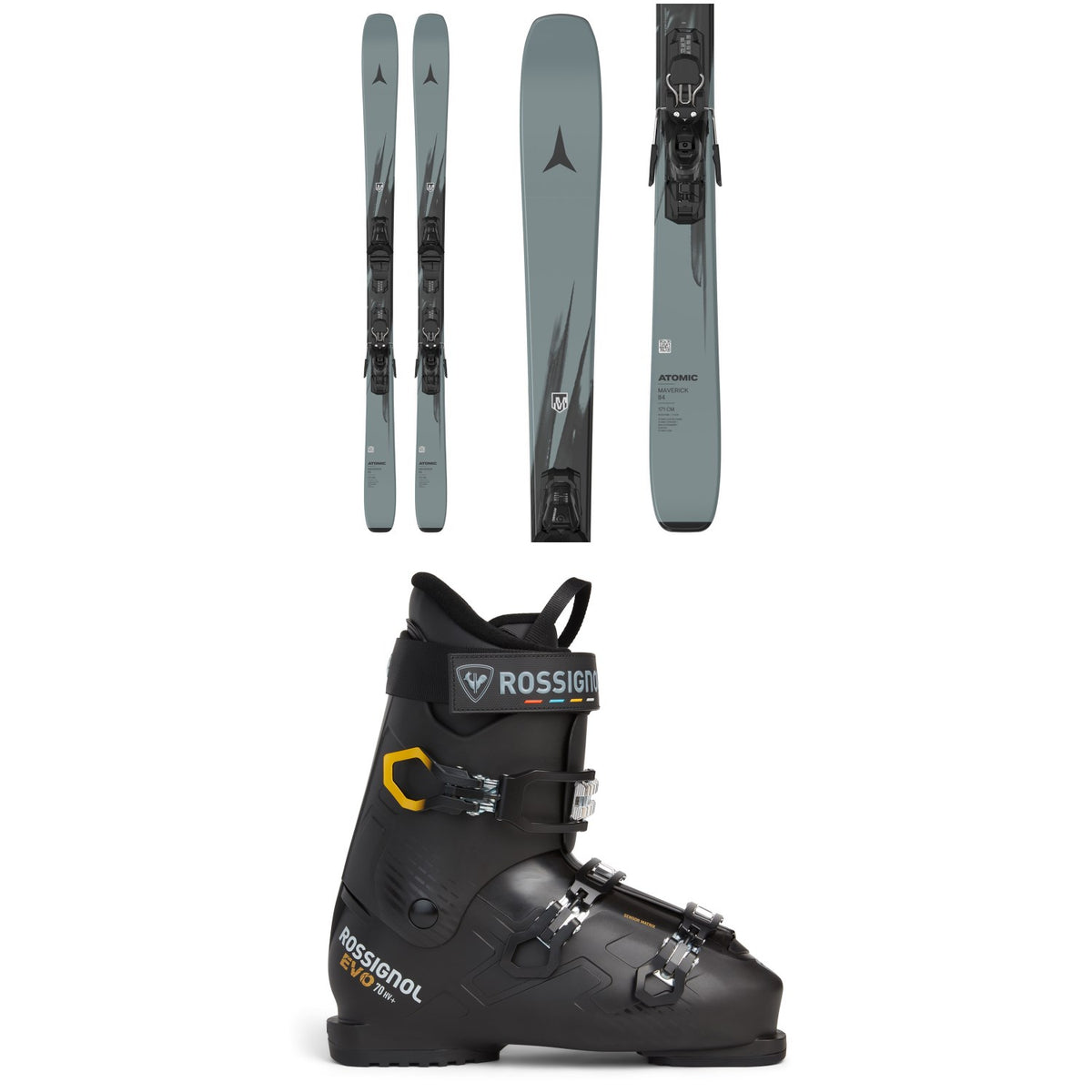 Atomic Maverick 84 + M 10 GW Ski Bindings + Rossignol Evo 70 HV+ Ski Boots 2027