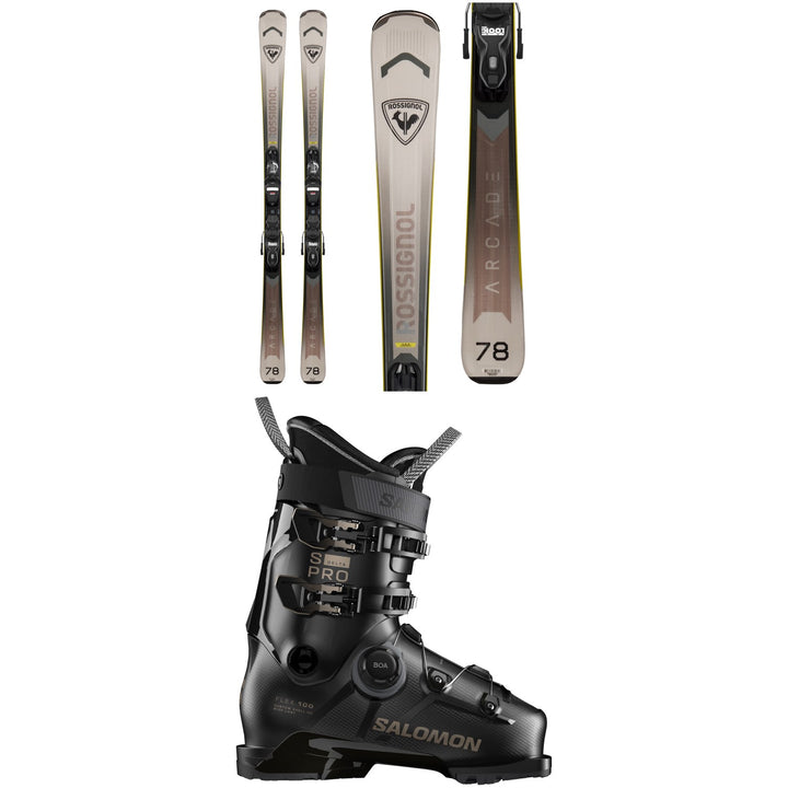 Rossignol Arcade 78 Skis + Xpress 10 GW Bindings + Salomon S/Pro Delta BOA 100 Ski Boots 2027