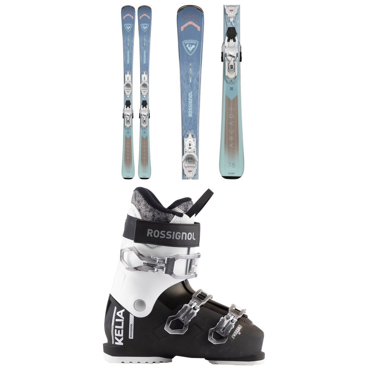Rossignol Arcade 78 W Skis + Xpress 10 Bindings + Rossignol Kelia 50 Ski Boots - Women's 2027