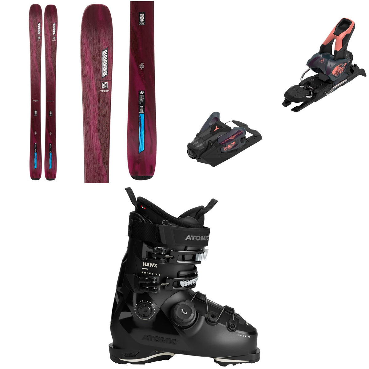 K2 Mindbender 96 C W Skis + Atomic Strive 12 GW Ski Bindings + Atomic Hawx Prime 85 BOA W Ski Boots - Women's 2026