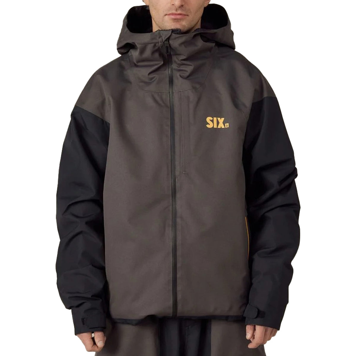 686 Six Crust Jacket - Men's Charcoal Colorblock