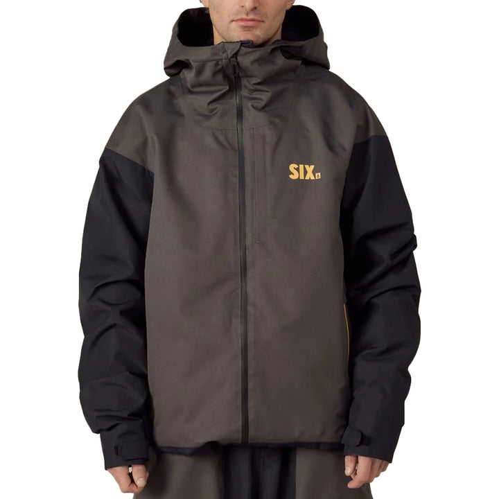 686 Six Crust Jacket - Men's Charcoal Colorblock