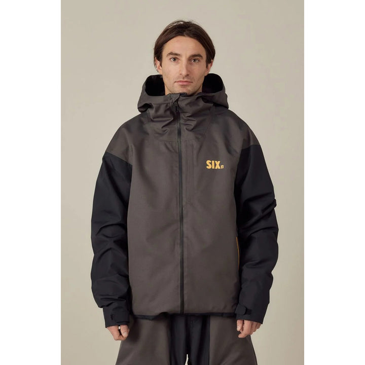 686 Six Crust Jacket - Men's Charcoal Colorblock