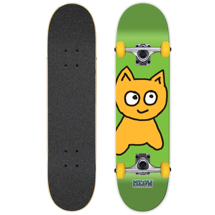 Meow Big Cat Green 8.0 Skateboard Complete