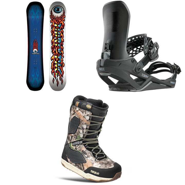 thirtytwo Cold World Snowboard + T32M FASE Snowboard Bindings + TM-2 Stevens Snowboard Boots 2027