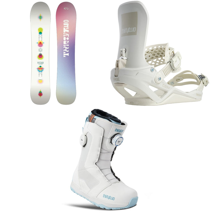 thirtytwo Reiki Snowboard + T32M FASE Snowboard Bindings + STW Double Boa Snowboard Boots - Women's 2027
