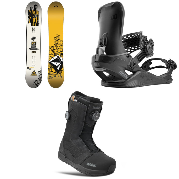 thirtytwo x Volcom Moclov Snowboard + Basin FASE Snowboard Bindings + STW Double Boa Snowboard Boots 2027