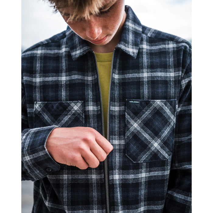 Volcom Fieldstone Long-Sleeve Shirt - Men's Black