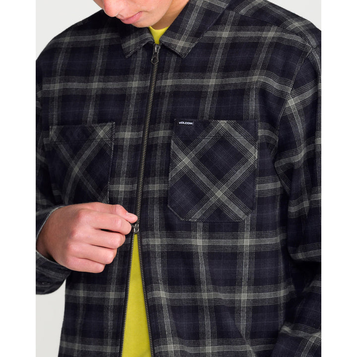Volcom Fieldstone Long-Sleeve Shirt - Men's Black