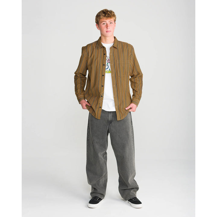 Volcom FA Casey Jones Long-Sleeve Shirt - Men's Dull Gold