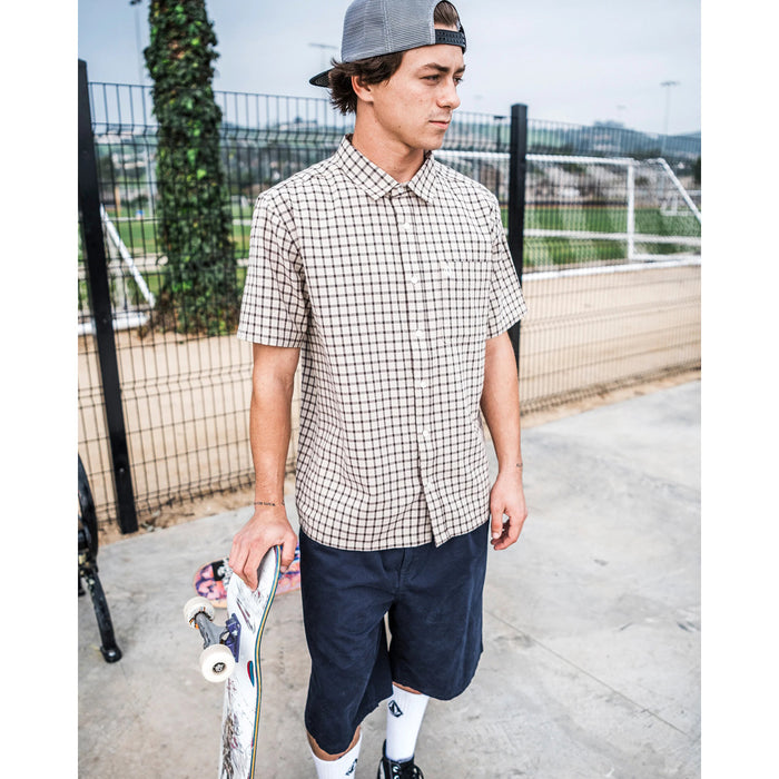 Volcom Flatlands Short-Sleeve Shirt - Men's Light Khaki