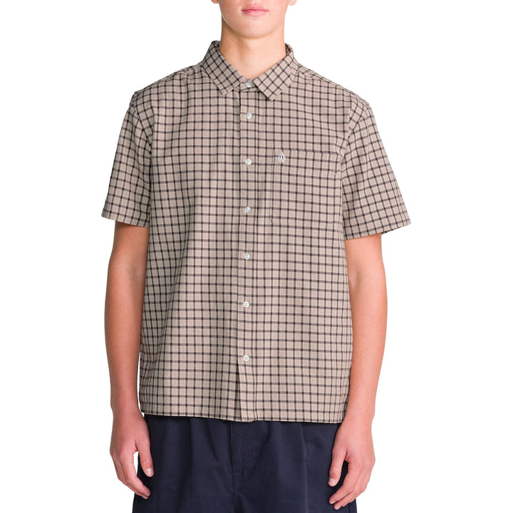 Volcom Flatlands Short-Sleeve Shirt - Men's Light Khaki