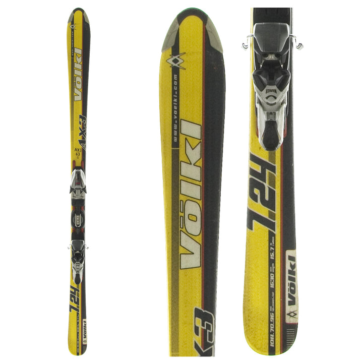 Volkl 724 AX3 Skis + Bindings - Used 2004