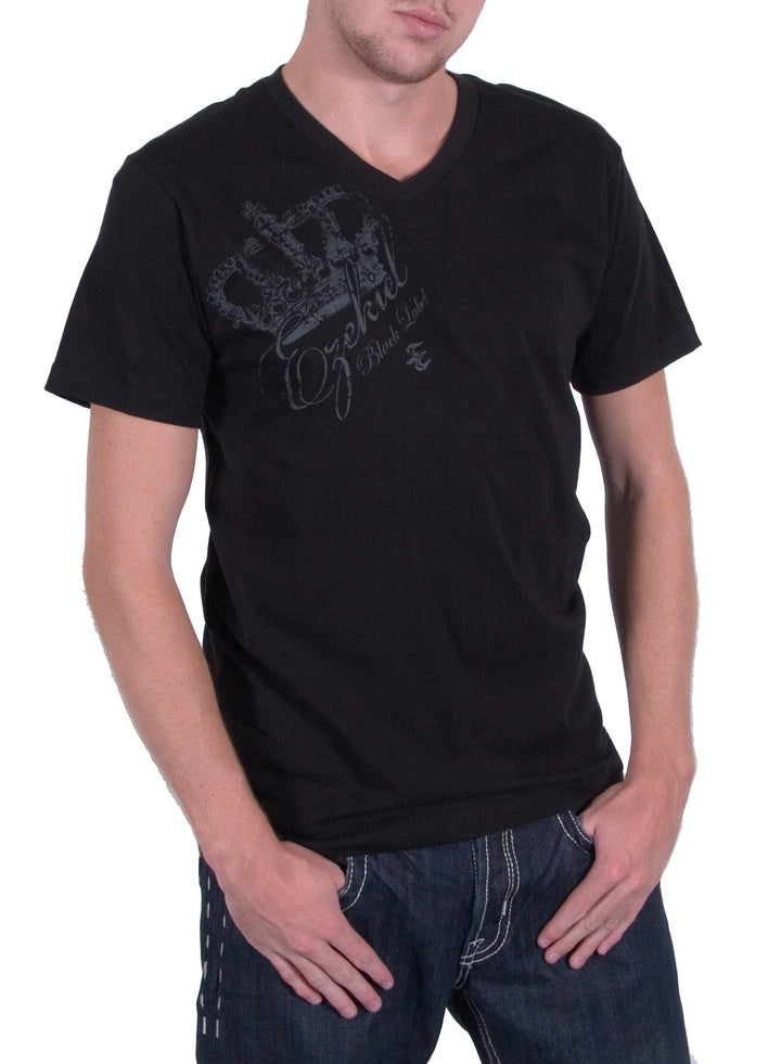 Ezekiel Augustus V-Neck SS Tee Black