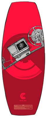 Cassette Linear Perspective Wakeskate with Grip Tape 2003