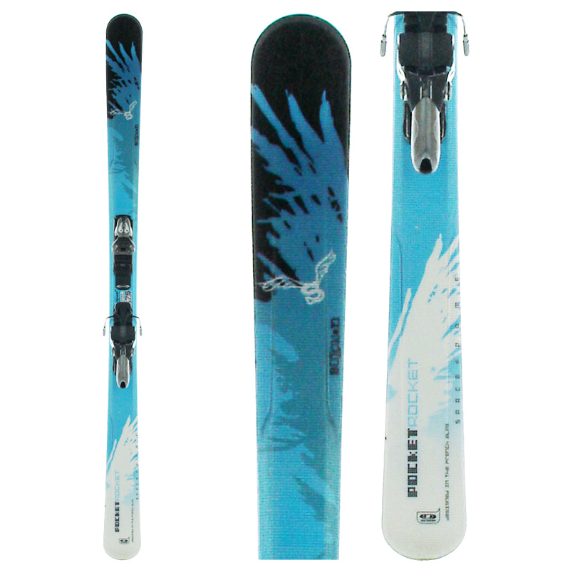 Salomon Pocket Rocket Skis + Bindings - Used 2005