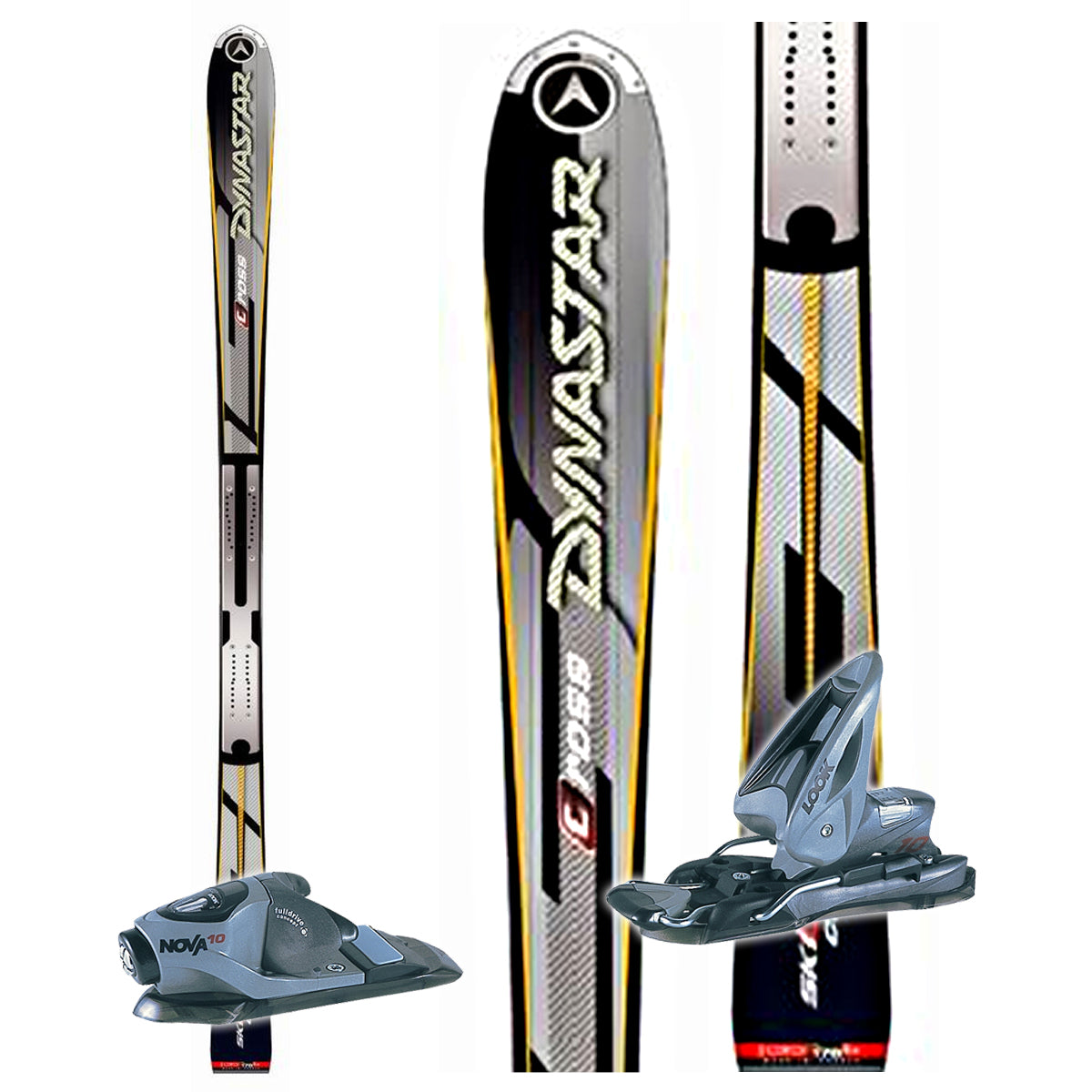 Dynastar Skicross Carve Skis + Look Nova 10 Bindings 2005