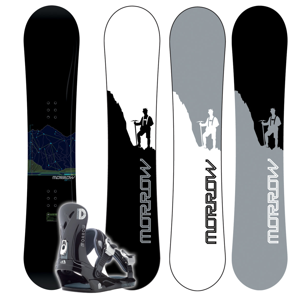 Morrow Source Snowboard + Dimension L Binding 2007