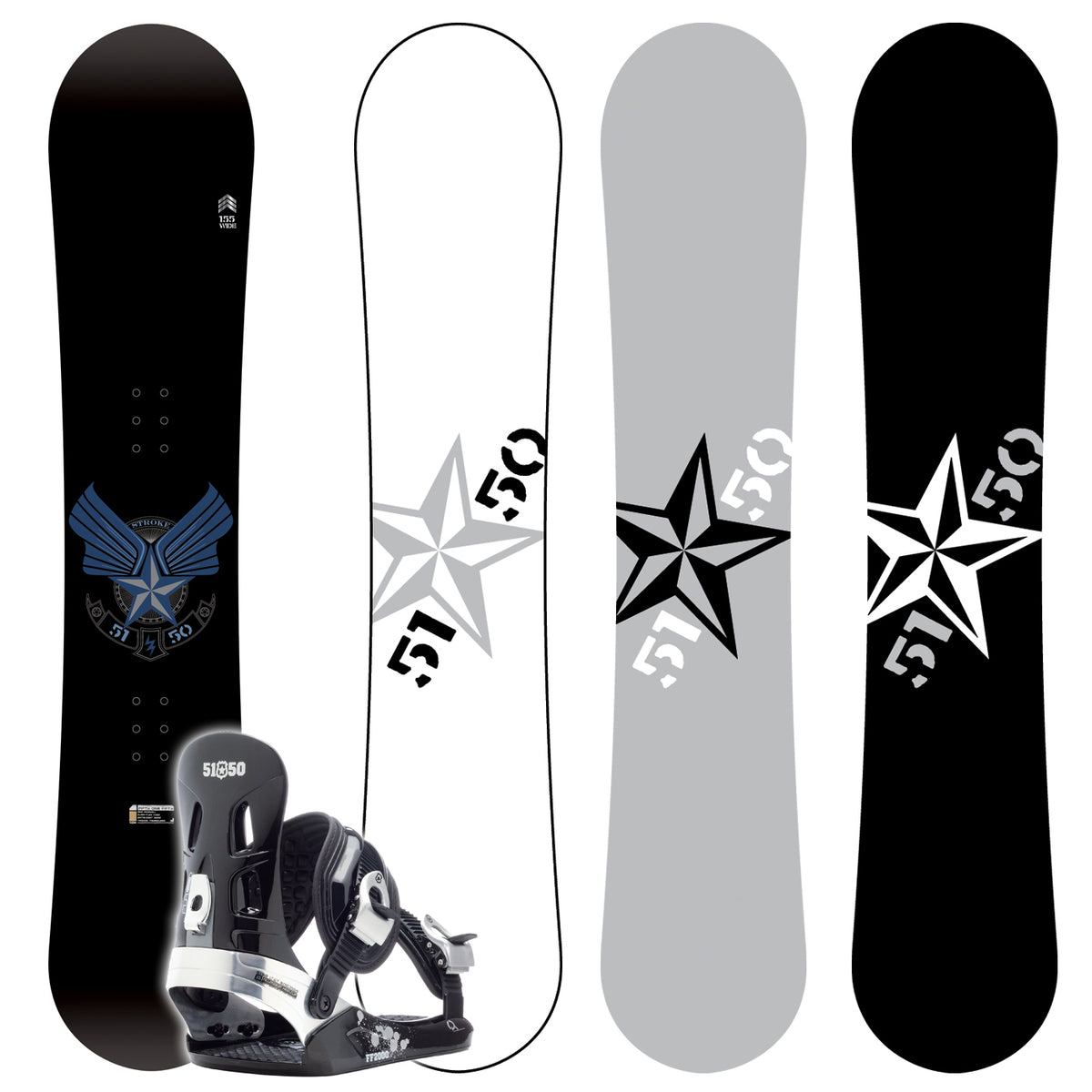 5150 Stroke Wide Snowboard + FF2000 L Binding 2007