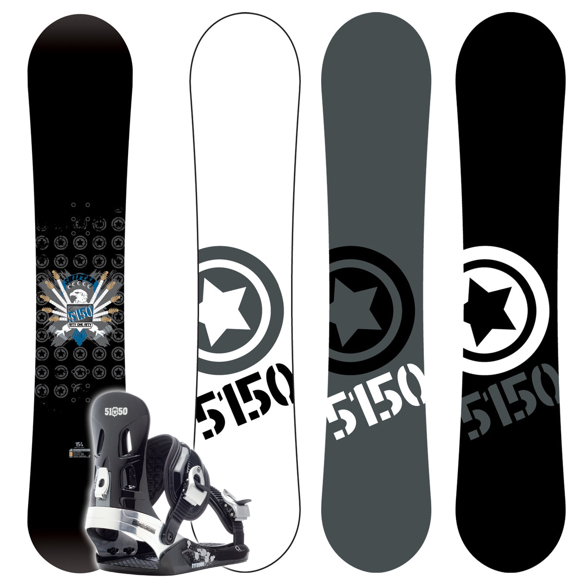 5150 Shifter Snowboard + FF2000 L Binding 2007
