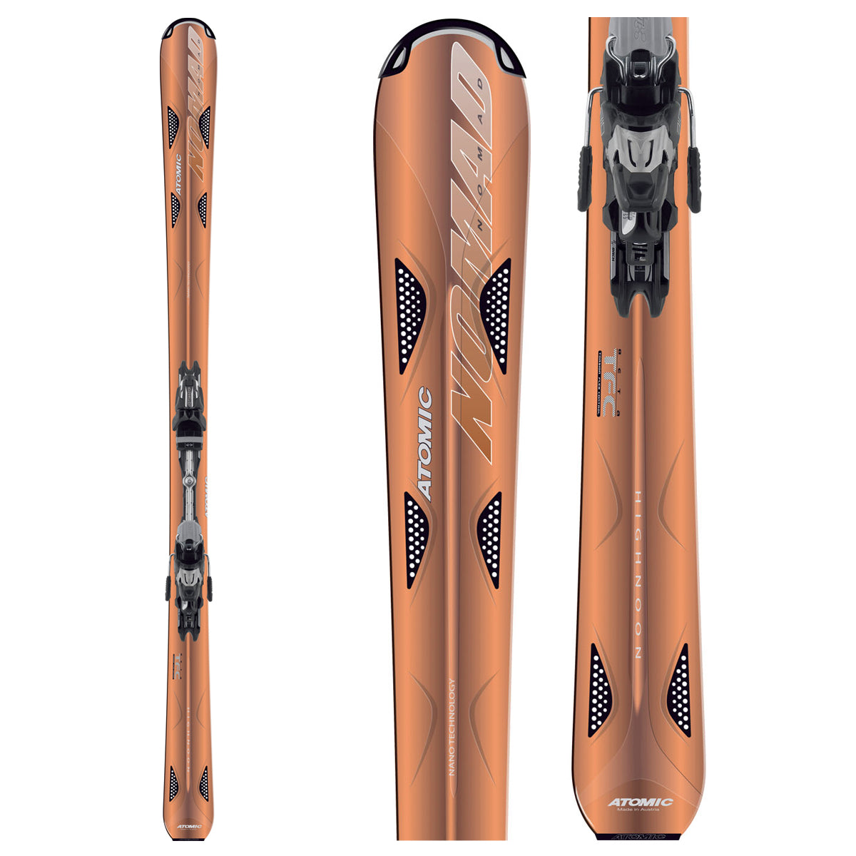 Atomic Nomad Highnoon Skis + 4tix 3.10 Bindings 2008