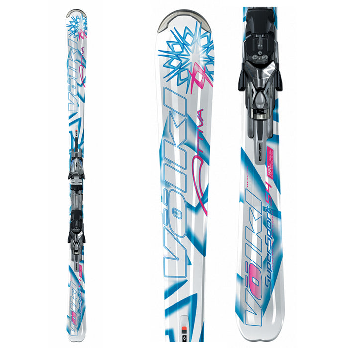 Volkl Attiva Motion S4 Skis + Marker Attiva LT 11.0 Bindings - Women's 2007