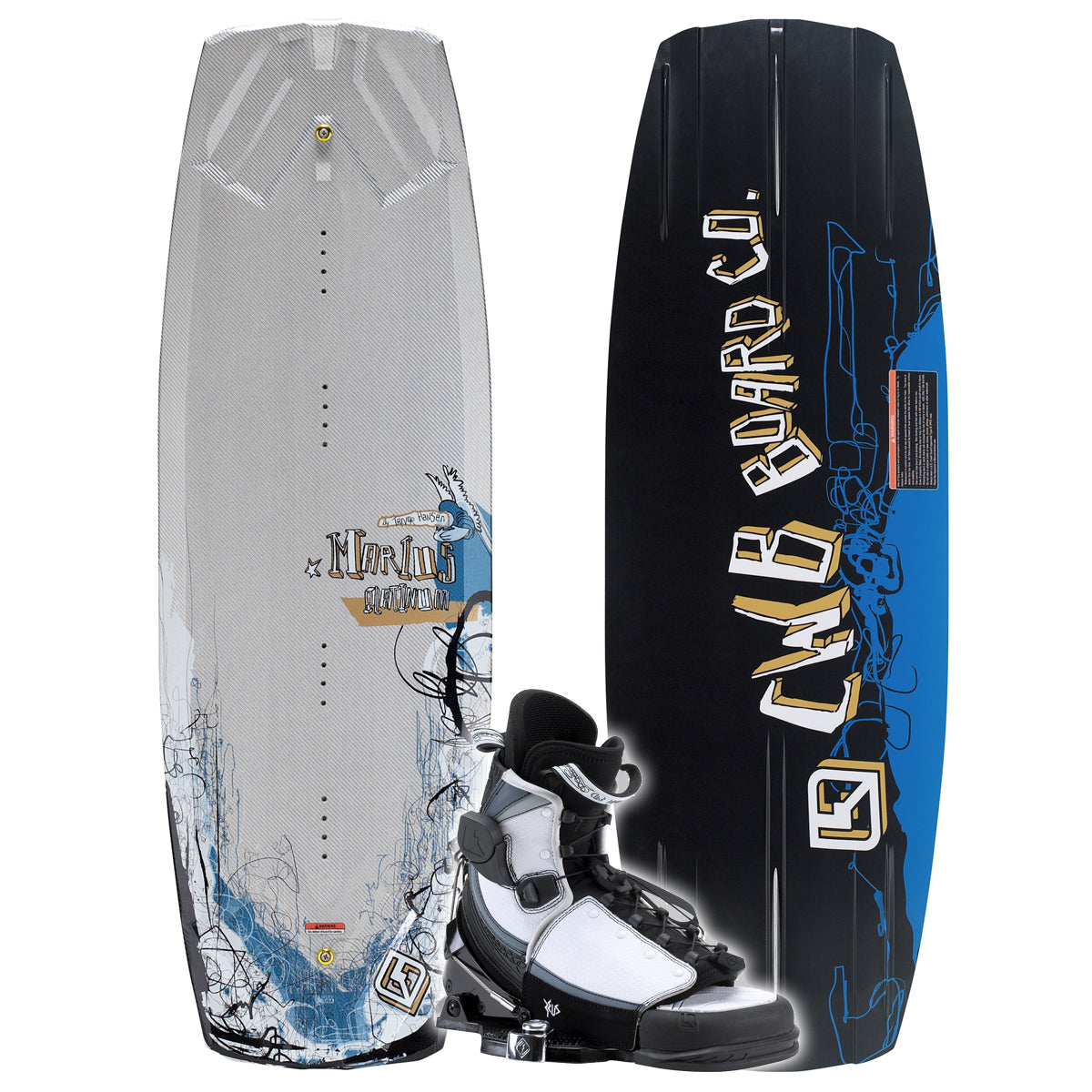 CWB Marius Platinum Wakeboard + Zeus w/Hinge Boots  2007
