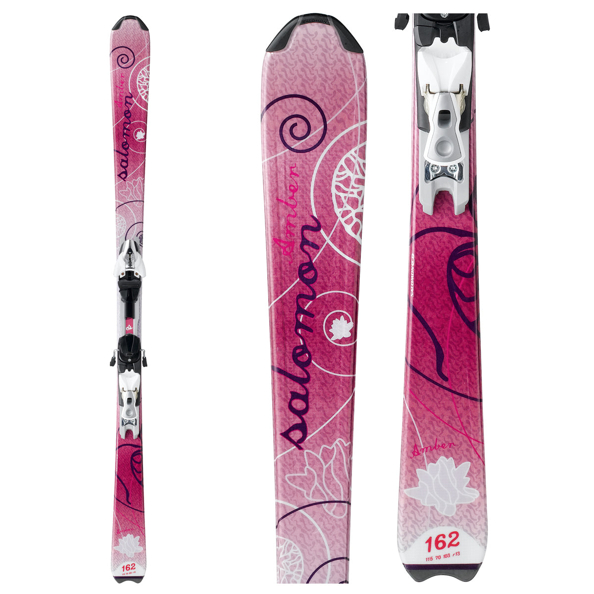 Salomon Amber Skis + Salomon 609 Ti Bindings-Women's 2008