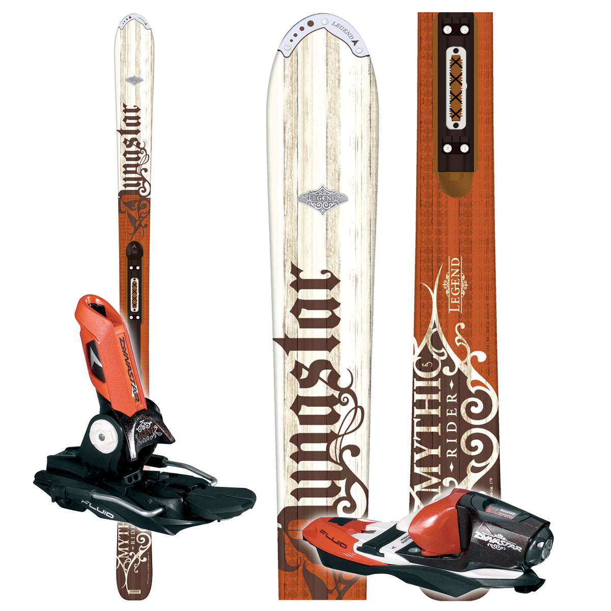 Dynastar Mythic Rider Fluid Skis + Dynastar PX 12 Fluid Wide Bindings 2008