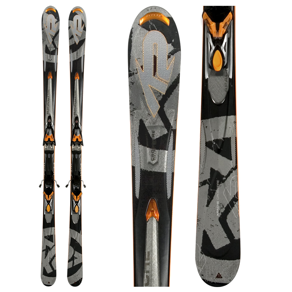 K2 Apache Crossfire Skis + Marker Piston M1 12.0 Ski Bindings 2008