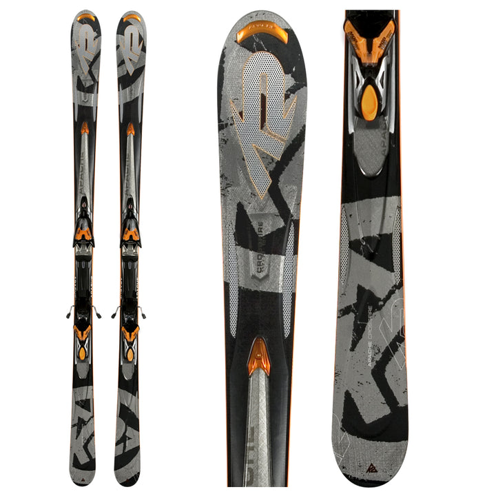 K2 Apache Crossfire Skis + Marker Piston M1 12.0 Ski Bindings 2008
