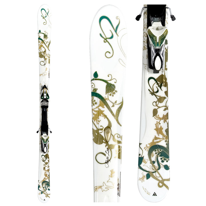 K2 T9 Tough Luv Skis + Marker M1 11.0 TC Ski Bindings - Women's 2008