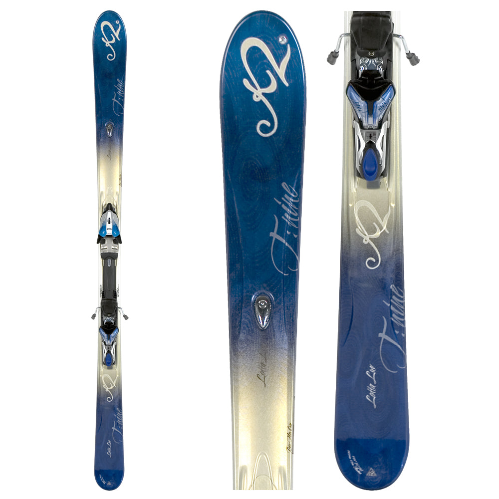 K2 T9 Lotta Luv Skis + Marker M1 11.0 TC Ski Bindings - Women's 2008