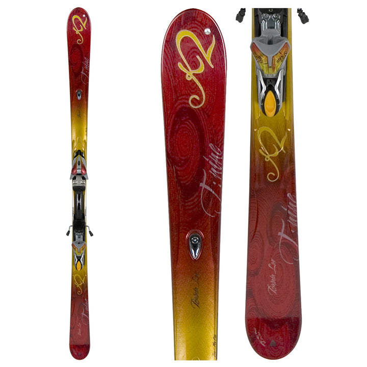 K2 T9 Burnin Luv Skis + Marker M1 11.0 TC Ski Bindings - Women's 2008