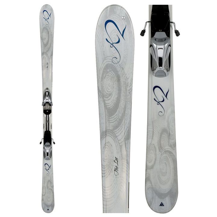 K2 T9 True Luv Skis + Marker M1 11.0 Ski Bindings 2008