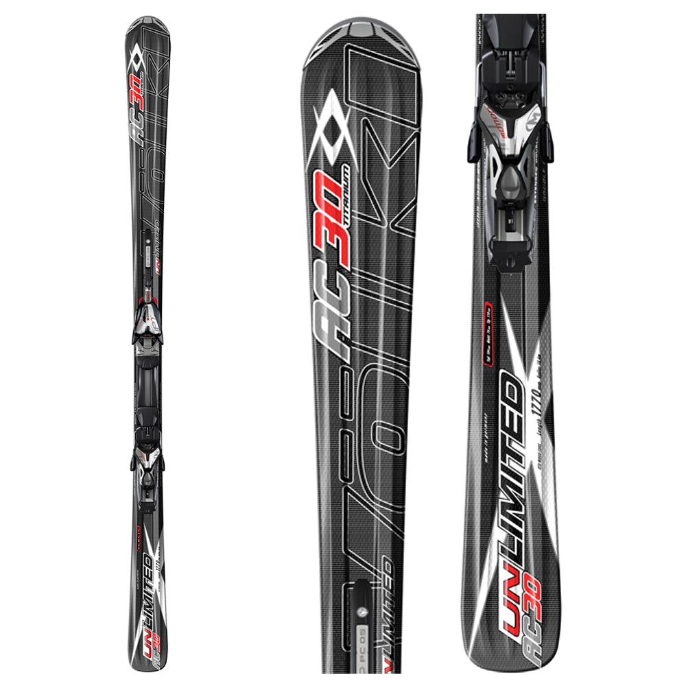 Volkl Unlimited AC30 Skis + Marker Motion iPT 12.0 Piston Ski Bindings 2008