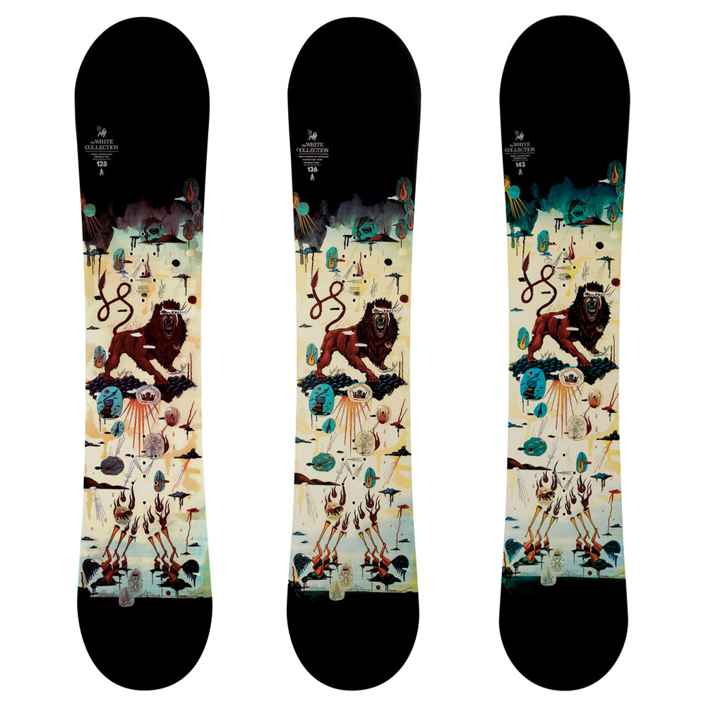 burton 143 snowboard Gender Neutral Good Company Camber | Snowboards free carving on groomed snow Burton White Collection Smalls Snowboard