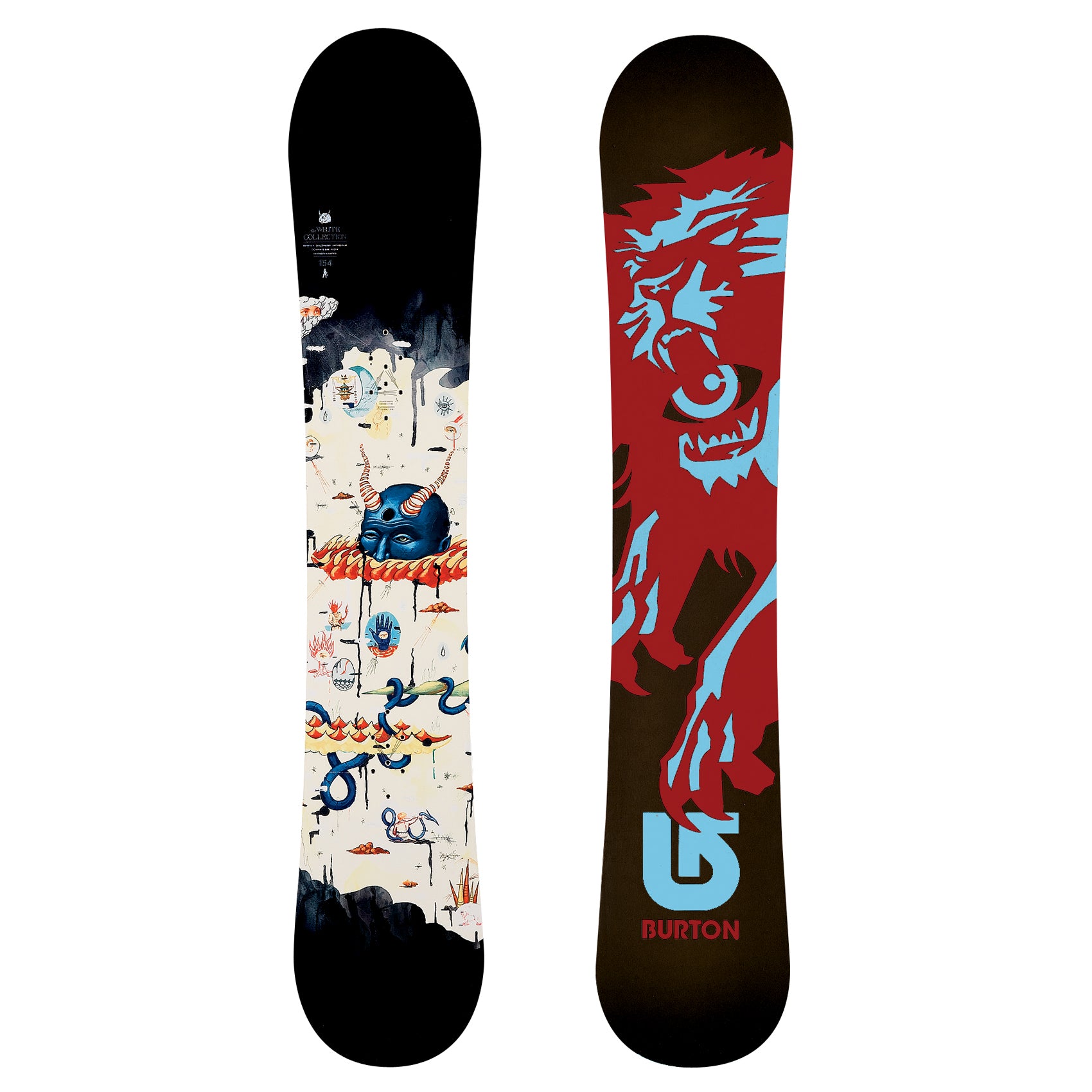 Burton スノーボード ３点セット　2008年限定モデル Burton White Collection Snowboard 2008 – evo
