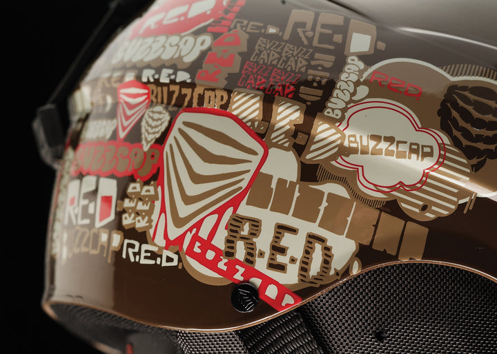 Red Buzzcap Helmet - Youth