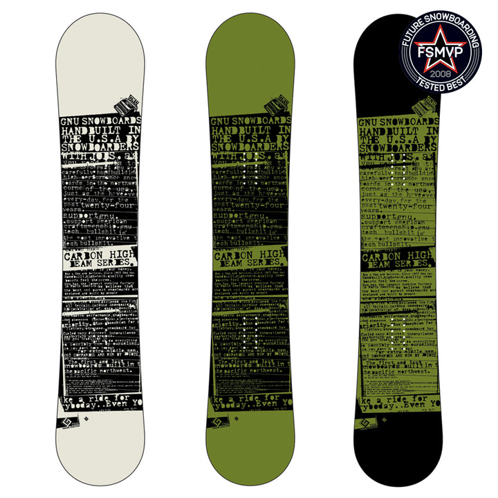 GNU Carbon High Beam MTX Snowboard 2008
