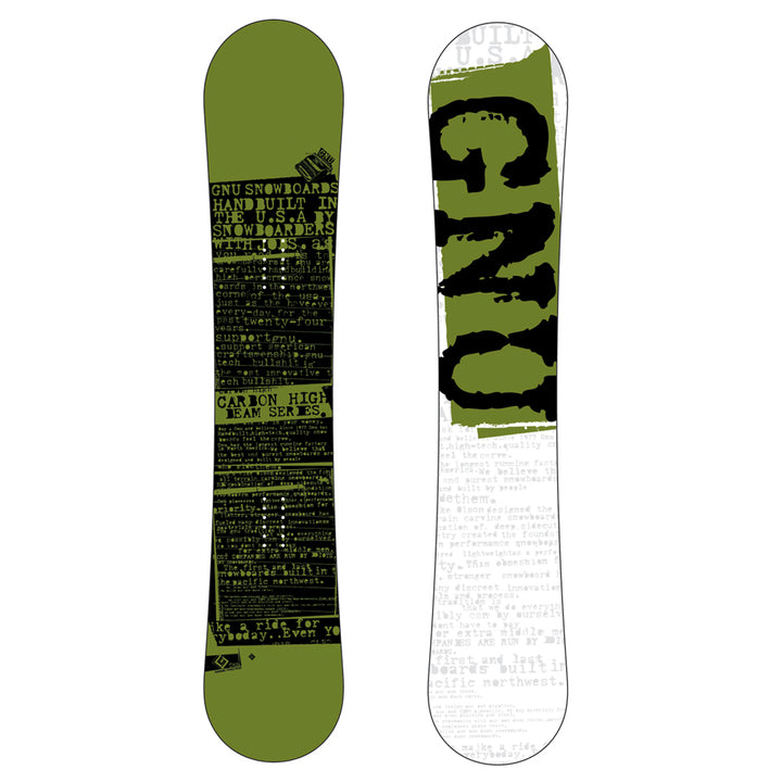 GNU Carbon High Beam Wide MTX Snowboard 2008