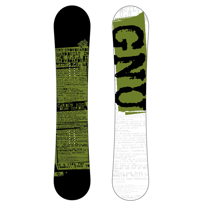 GNU Carbon High Beam Wide MTX Snowboard 2008