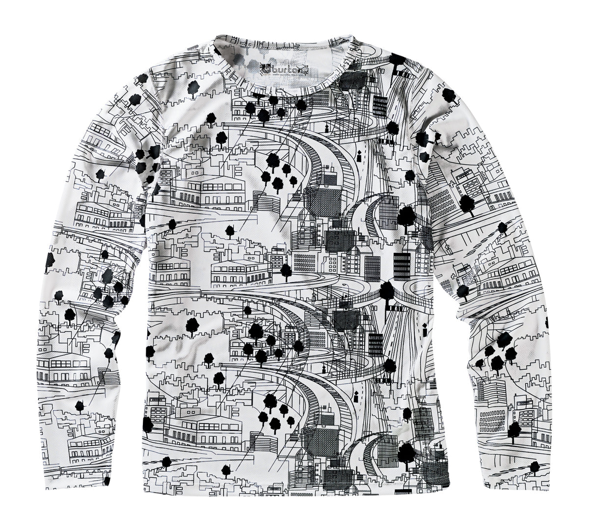 Burton Lightweight Crew Top - Women's Rock Salt Tokyo Print