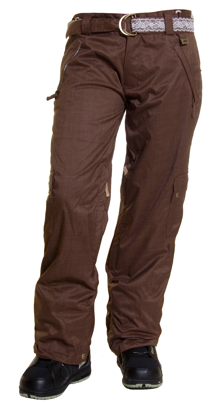 Ride Gatesville Shell Cargo Pant - Women's Brown Herringbone