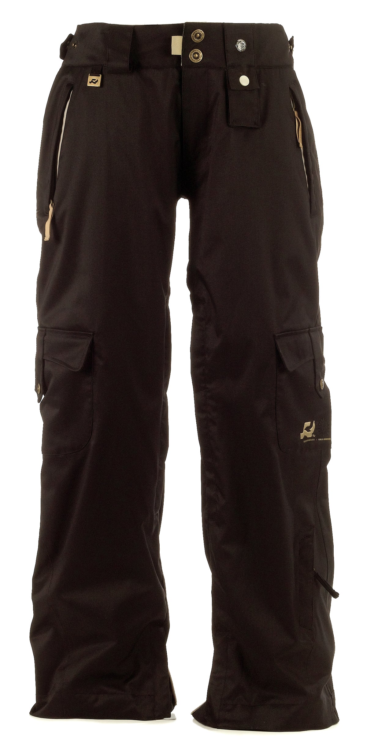 Ride Brisbane Shell Cargo Pants - Women's Black Window Pane Twill