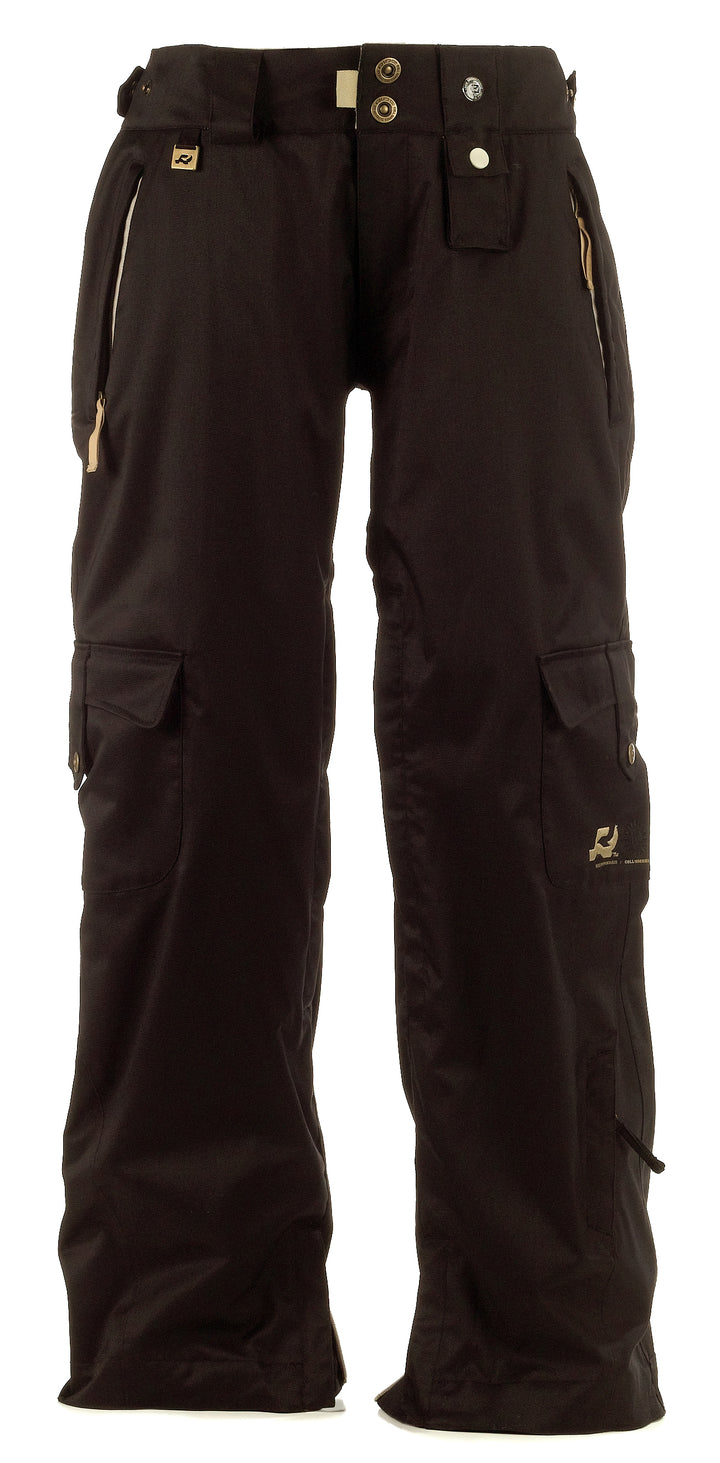Ride Brisbane Shell Cargo Pants - Women's Black Window Pane Twill