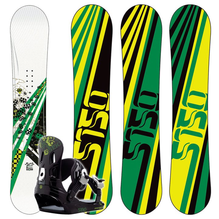5150 Sect Snowboard + FF1500 (Camo) Bindings 2008