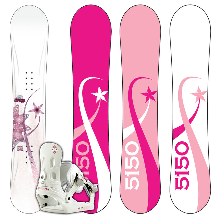 5150 Empress Snowboard + Empress (White) Bindings - Women's 2008
